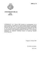 Afkondigingsblad van Aruba 2009 no. 16, DWJZ - Directie Wetgeving en Juridische Zaken