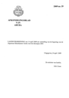 Afkondigingsblad van Aruba 2009 no. 29, DWJZ - Directie Wetgeving en Juridische Zaken