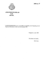 Afkondigingsblad van Aruba 2009 no. 37, DWJZ - Directie Wetgeving en Juridische Zaken