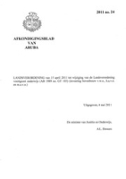 Afkondigingsblad van Aruba 2011 no. 24, DWJZ - Directie Wetgeving en Juridische Zaken