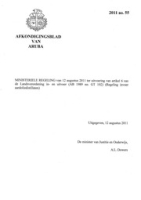 Afkondigingsblad van Aruba 2011 no. 55, DWJZ - Directie Wetgeving en Juridische Zaken