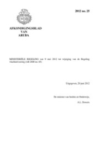 Afkondigingsblad van Aruba 2012 no. 25, DWJZ - Directie Wetgeving en Juridische Zaken