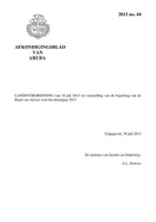Afkondigingsblad van Aruba 2013 no. 44, DWJZ - Directie Wetgeving en Juridische Zaken