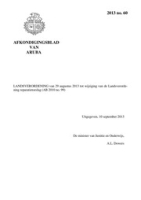 Afkondigingsblad van Aruba 2013 no. 60, DWJZ - Directie Wetgeving en Juridische Zaken