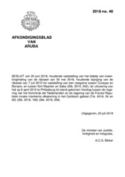 Afkondigingsblad van Aruba 2018 no. 48, DWJZ - Directie Wetgeving en Juridische Zaken