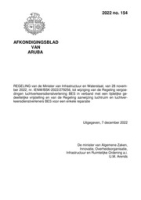 Afkondigingsblad van Aruba 2022, no. 154