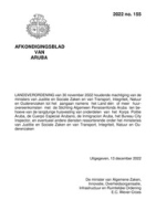 Afkondigingsblad van Aruba 2022, no. 155