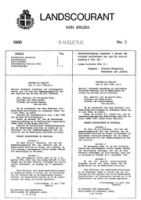 Landscourant van Aruba 1986, no. 09, DWJZ - Directie Wetgeving en Juridische Zaken