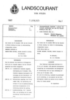 Landscourant van Aruba 1987, no. 01, DWJZ - Directie Wetgeving en Juridische Zaken