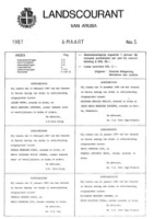 Landscourant van Aruba 1987, no. 05, DWJZ - Directie Wetgeving en Juridische Zaken