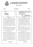 Landscourant van Aruba 1987, no. 09, DWJZ - Directie Wetgeving en Juridische Zaken