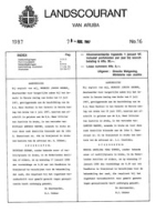 Landscourant van Aruba 1987, no. 16, DWJZ - Directie Wetgeving en Juridische Zaken