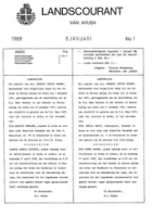 Landscourant van Aruba 1988, no. 01, DWJZ - Directie Wetgeving en Juridische Zaken