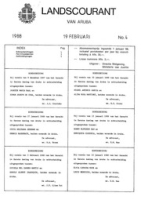 Landscourant van Aruba 1988, no. 04, DWJZ - Directie Wetgeving en Juridische Zaken
