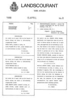 Landscourant van Aruba 1988, no. 08, DWJZ - Directie Wetgeving en Juridische Zaken