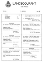 Landscourant van Aruba 1988, no. 09, DWJZ - Directie Wetgeving en Juridische Zaken