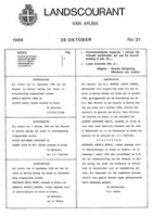 Landscourant van Aruba 1988, no. 21, DWJZ - Directie Wetgeving en Juridische Zaken