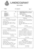 Landscourant van Aruba 1989, no. 07, DWJZ - Directie Wetgeving en Juridische Zaken