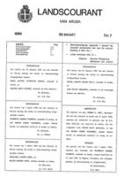 Landscourant van Aruba 1990, no. 07, DWJZ - Directie Wetgeving en Juridische Zaken
