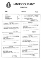 Landscourant van Aruba 1990, no. 08, DWJZ - Directie Wetgeving en Juridische Zaken