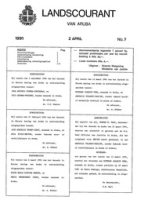 Landscourant van Aruba 1991, no. 07, DWJZ - Directie Wetgeving en Juridische Zaken