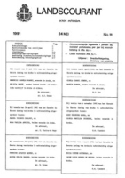 Landscourant van Aruba 1991, no. 11, DWJZ - Directie Wetgeving en Juridische Zaken