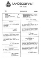 Landscourant van Aruba 1991, no. 16, DWJZ - Directie Wetgeving en Juridische Zaken