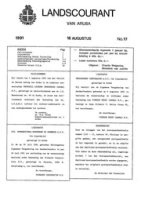 Landscourant van Aruba 1991, no. 17, DWJZ - Directie Wetgeving en Juridische Zaken