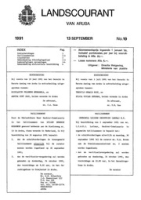 Landscourant van Aruba 1991, no. 19, DWJZ - Directie Wetgeving en Juridische Zaken