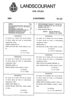 Landscourant van Aruba 1991, no. 23, DWJZ - Directie Wetgeving en Juridische Zaken