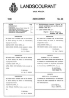 Landscourant van Aruba 1991, no. 26, DWJZ - Directie Wetgeving en Juridische Zaken