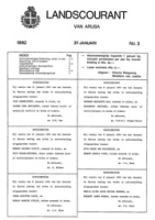 Landscourant van Aruba 1992, no. 03, DWJZ - Directie Wetgeving en Juridische Zaken