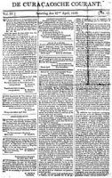 De Curacaosche Courant (27 April 1816)