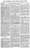 De Curacaosche Courant (18 Mei 1816)