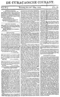 De Curacaosche Courant (25 Mei 1816)