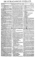 De Curacaosche Courant (20 Juli 1816)