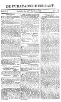 De Curacaosche Courant (19 October 1816)