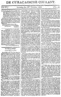 De Curacaosche Courant (26 October 1816)