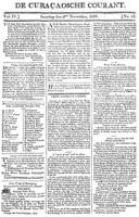 De Curacaosche Courant (9 November 1816)