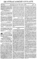 De Curacaosche Courant (23 November 1816)