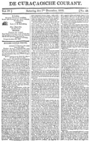 De Curacaosche Courant (7 December 1816)