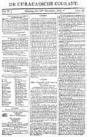 De Curacaosche Courant (14 December 1816)