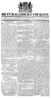 De Curacaosche Courant (29 September 1821)