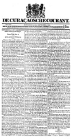 De Curacaosche Courant (6 September 1828)
