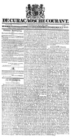 De Curacaosche Courant (29 Mei 1830)