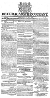 De Curacaosche Courant (1 Juni 1833)