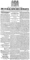 De Curacaosche Courant (7 Januari 1854)