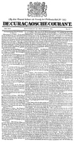 De Curacaosche Courant (29 April 1854)