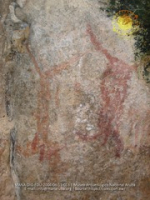 Pintura riba baranca, Canashito, 11 juni 2004, potret # 13, National Archaeological Museum Aruba