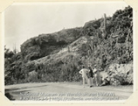 De Rooi Frances of Franse Pas verborgen in de rotsen op het eiland Aruba (Collectie Wereldculturen, RV-A115-2-5), De Goeje, C.H.